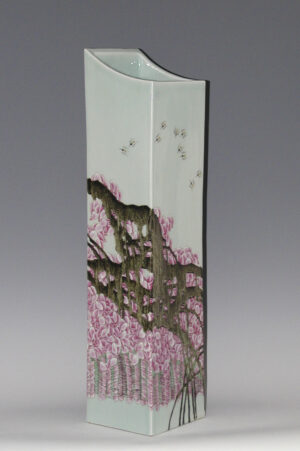 Porcelain Vase - 'March' - Wang Wei Ping