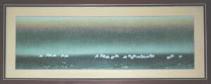 Porcelain Plaque - 'Rest in the Green Forest' - Wang Wei Ping