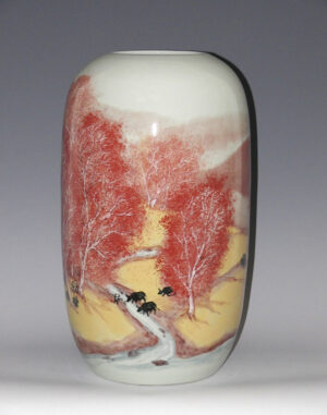 Porcelain Vase - Autumn -SOLD